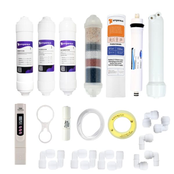 Water Filter Set with Membrane Work Upto 1500 Tds Useful for All Kind of RO Water Purifier
