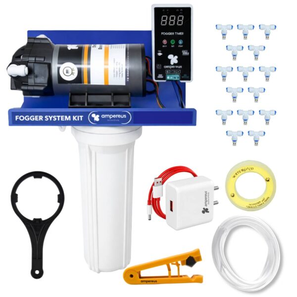 Fogger Kit with 15 Nozzle, 150 GPD Pump & 25M Pipe
