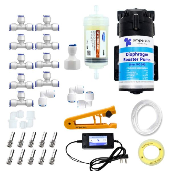 DIY Fogger Kit with 10 Nozzles, 100 GPD Pump