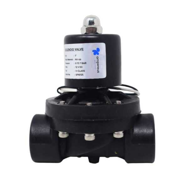 Nylon Solenoid Valve 12V DC (1-inch)