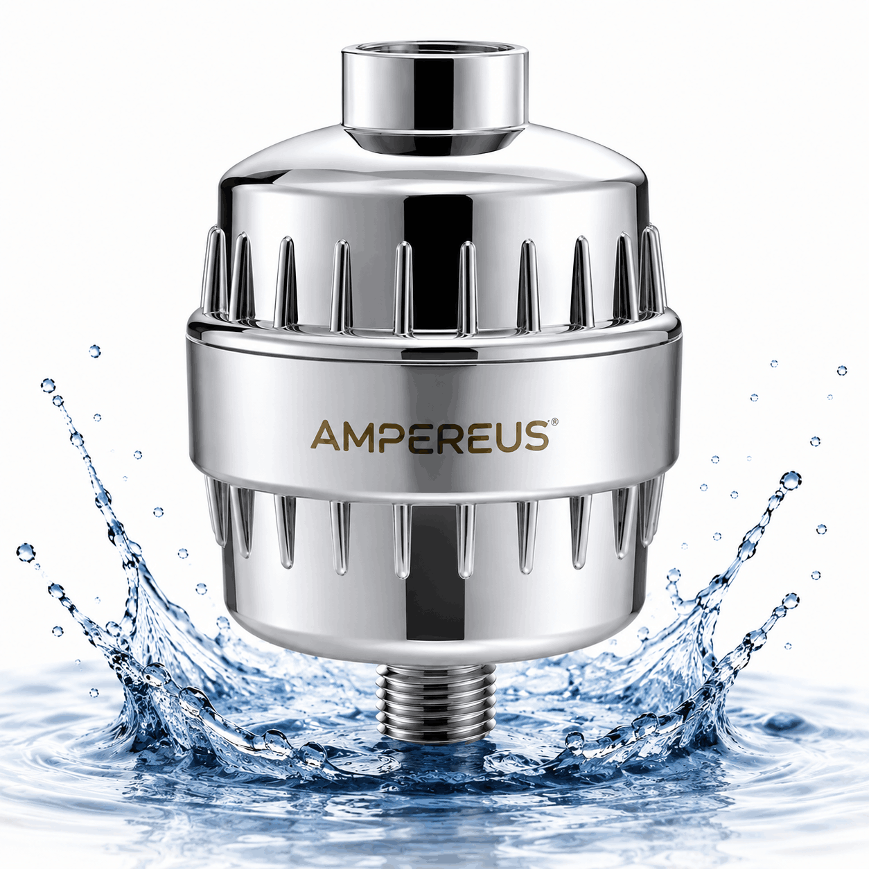 AMPEREUS Shower Filter for Hard Water AMPEREUS shower filter for hard water with chrome finish